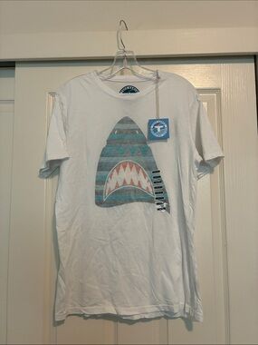 Shark Graphic Short Sleeve Tee - White